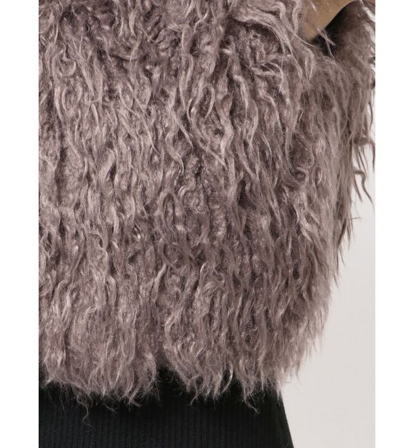 RESEXXY「フラッフィーボリュームショートベスト」|その他|