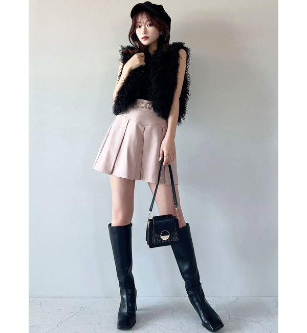 RESEXXY「フラッフィーボリュームショートベスト」|その他|