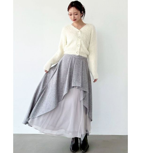 RESEXXY「アシンメトリーフレアボリュームスカート」|スカート|