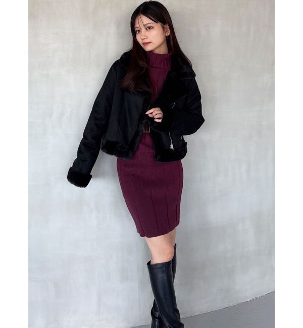 RESEXXY「フェイクムートンブルゾン」|ブルゾン・スタジャン|