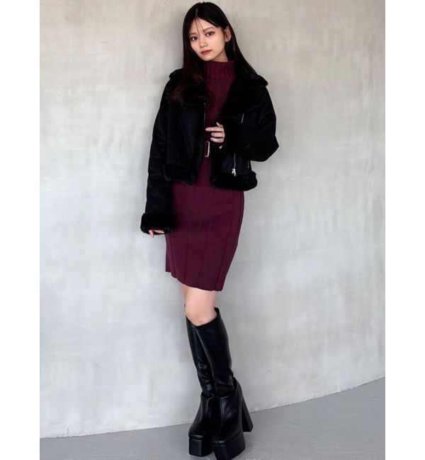 RESEXXY「フェイクムートンブルゾン」|ブルゾン・スタジャン|