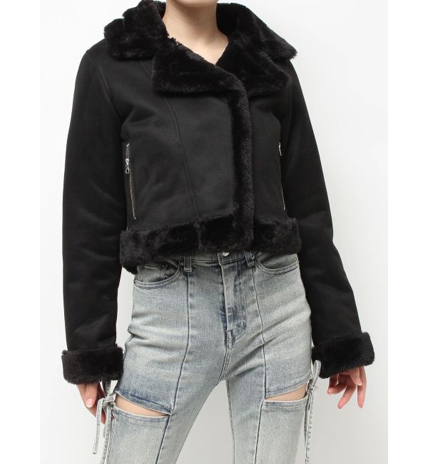 RESEXXY「フェイクムートンブルゾン」|ブルゾン・スタジャン|