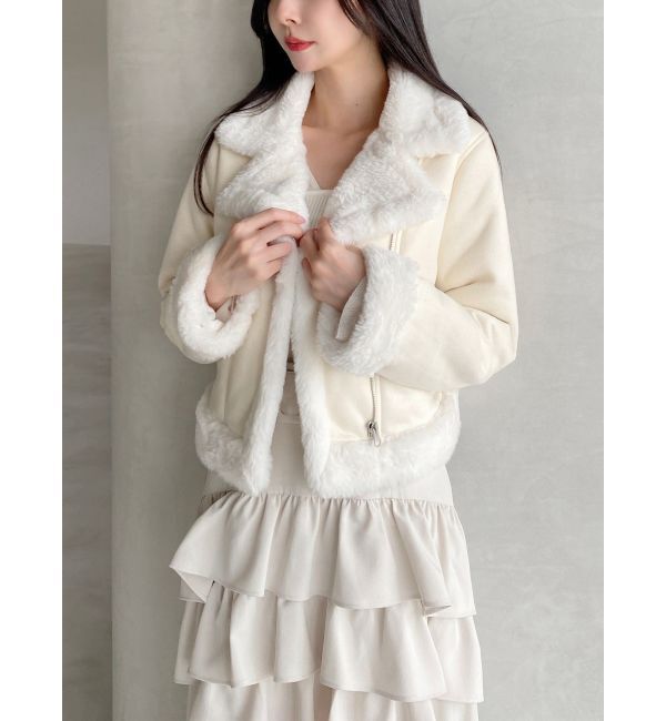 RESEXXY「フェイクムートンブルゾン」|ブルゾン・スタジャン|