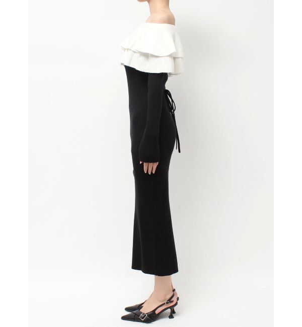 RESEXXY「フリルタイトニットワンピース」|ワンピース|