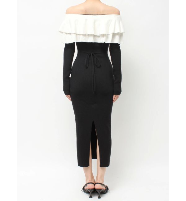 RESEXXY「フリルタイトニットワンピース」|ワンピース|