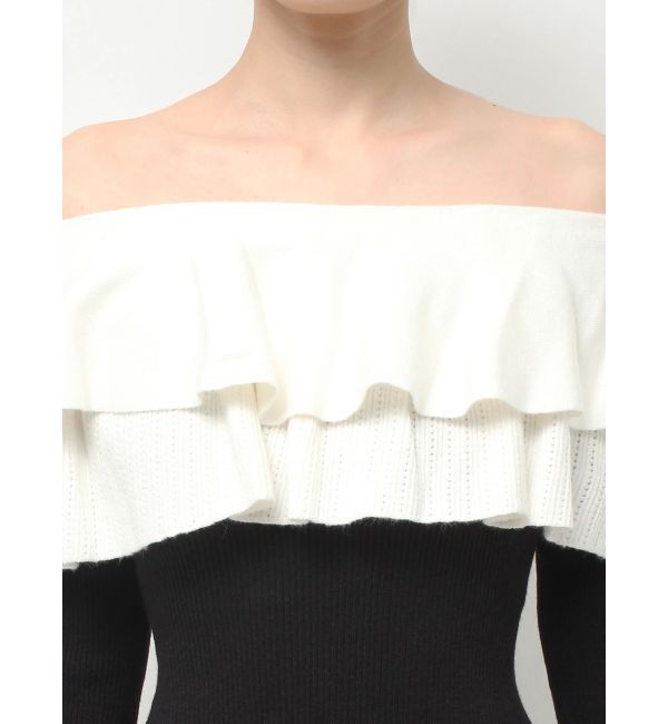 RESEXXY「フリルタイトニットワンピース」|ワンピース|