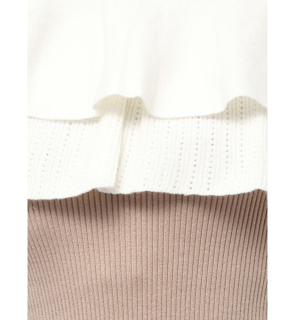 RESEXXY「フリルタイトニットワンピース」|ワンピース|