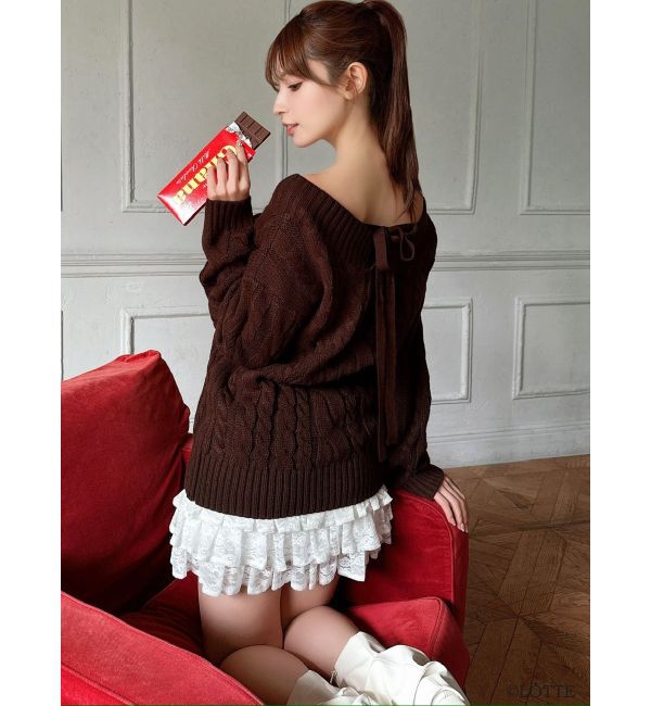 RESEXXY「【Ghana】ケーブルルーズニットチュニック」|ニット・セーター|