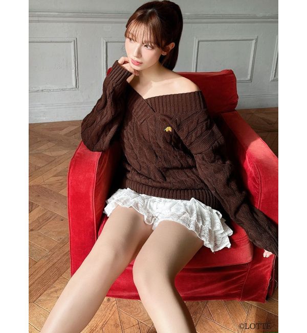 RESEXXY「【Ghana】ケーブルルーズニットチュニック」|ニット・セーター|