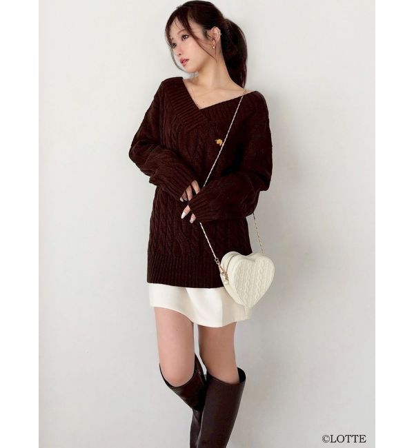 RESEXXY「【Ghana】ケーブルルーズニットチュニック」|ニット・セーター|