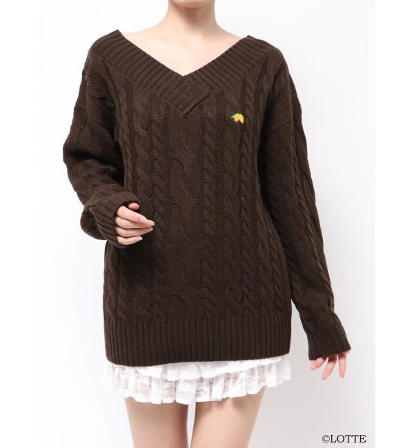 RESEXXY「【Ghana】ケーブルルーズニットチュニック」|ニット・セーター|