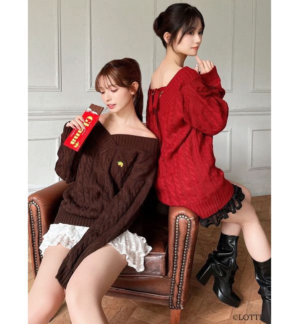 RESEXXY「【Ghana】ケーブルルーズニットチュニック」|ニット・セーター|