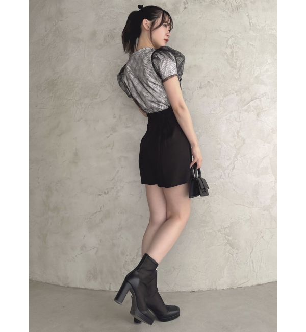 dazzlin「ランダムリボンシアーTシャツ」|Tシャツ・カットソー|