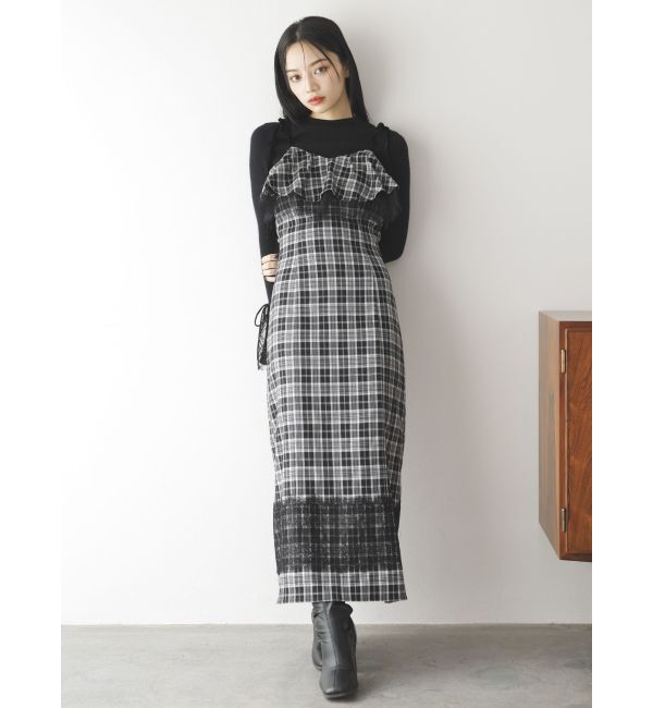 dazzlin「レースヘムキャミワンピース」|ワンピース|