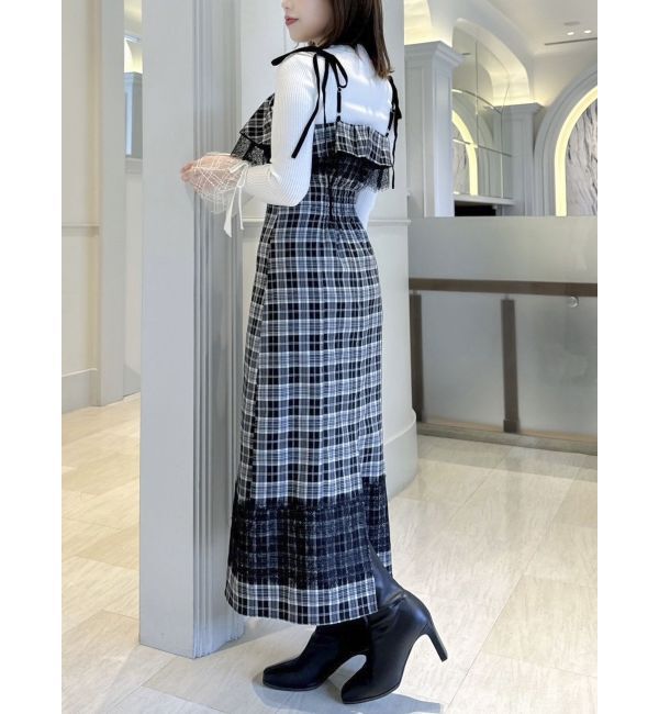 dazzlin「レースヘムキャミワンピース」|ワンピース|