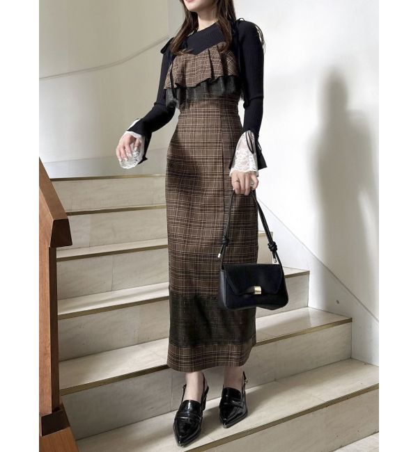 dazzlin「レースヘムキャミワンピース」|ワンピース|