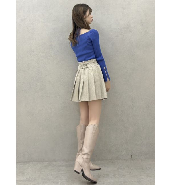 dazzlin「ダブルベルトミニスカート」|スカート|