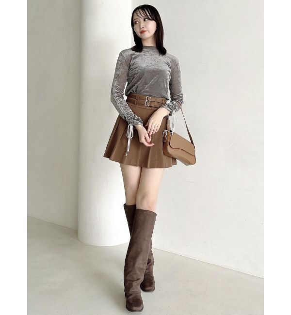 dazzlin「ダブルベルトミニスカート」|スカート|