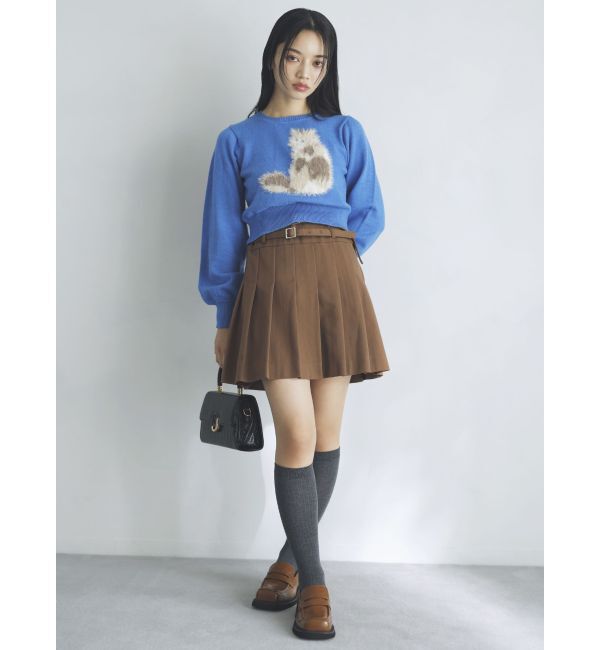 dazzlin「ダブルベルトミニスカート」|スカート|