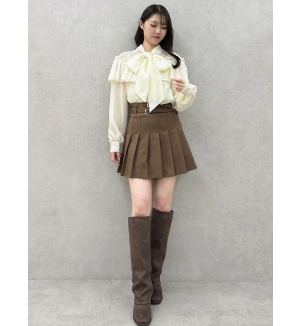 dazzlin「ダブルベルトミニスカート」|スカート|