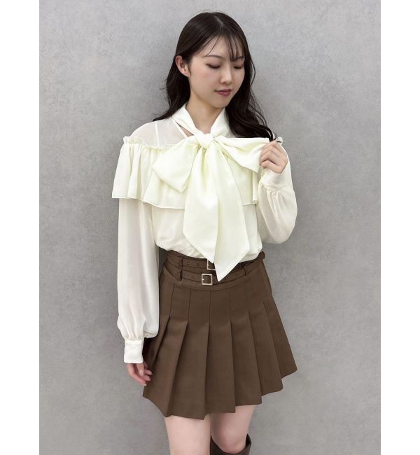 dazzlin「ダブルベルトミニスカート」|スカート|