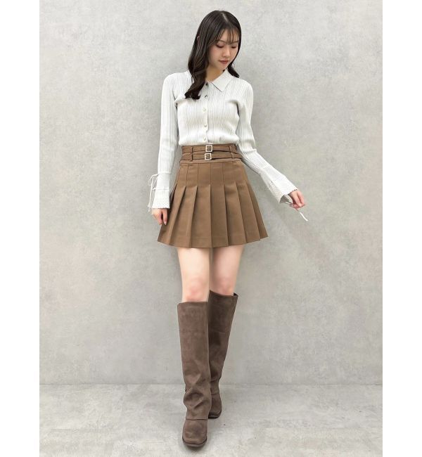 dazzlin「ダブルベルトミニスカート」|スカート|