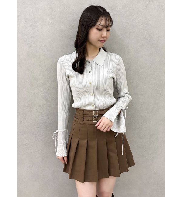 dazzlin「ダブルベルトミニスカート」|スカート|