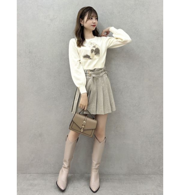 dazzlin「ダブルベルトミニスカート」|スカート|