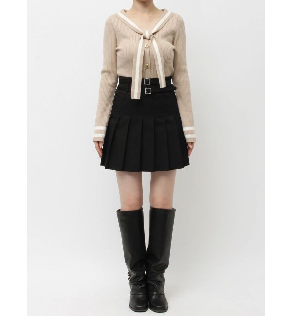 dazzlin「ダブルベルトミニスカート」|スカート|