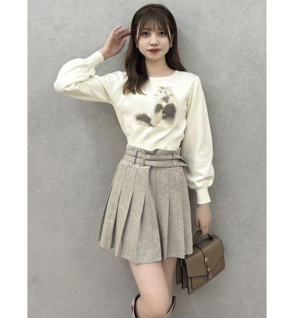 dazzlin「ダブルベルトミニスカート」|スカート|