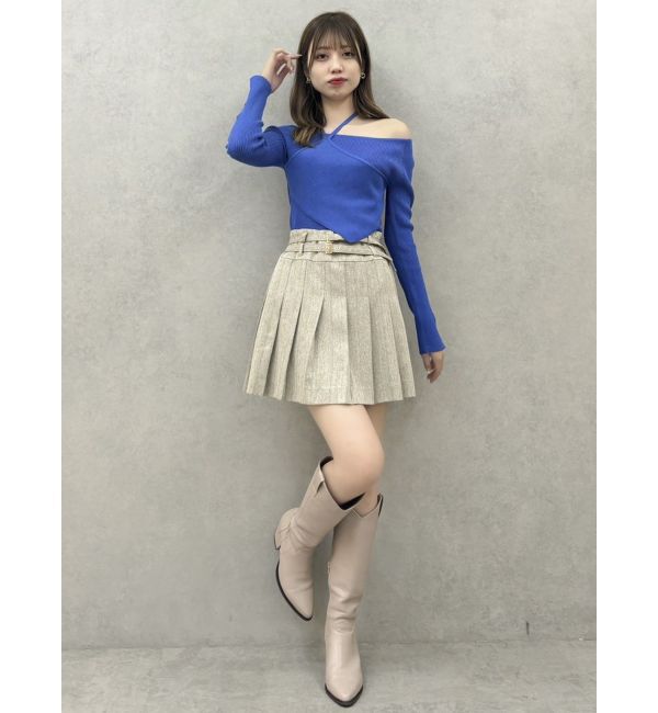 dazzlin「ダブルベルトミニスカート」|スカート|