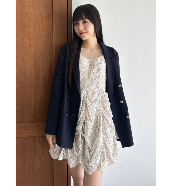 dazzlin「ギャザーリボンミニワンピース」|ワンピース|