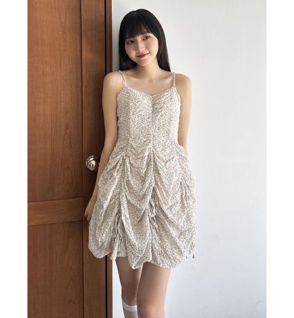 dazzlin「ギャザーリボンミニワンピース」|ワンピース|
