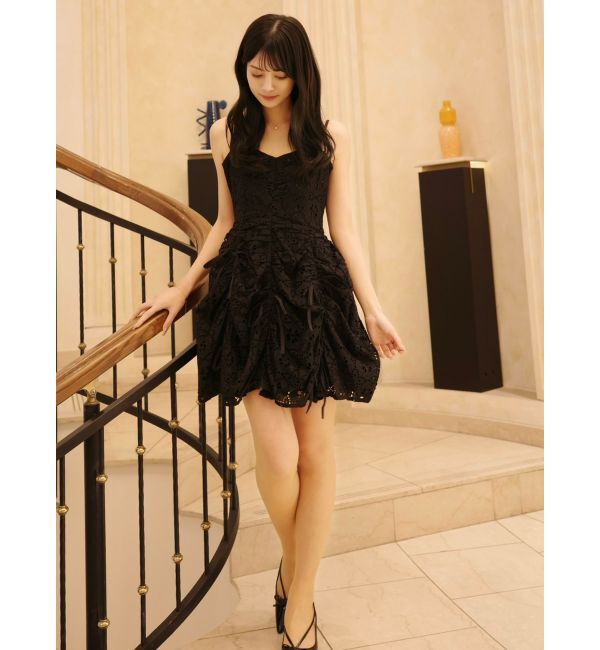 dazzlin「ギャザーリボンミニワンピース」|ワンピース|