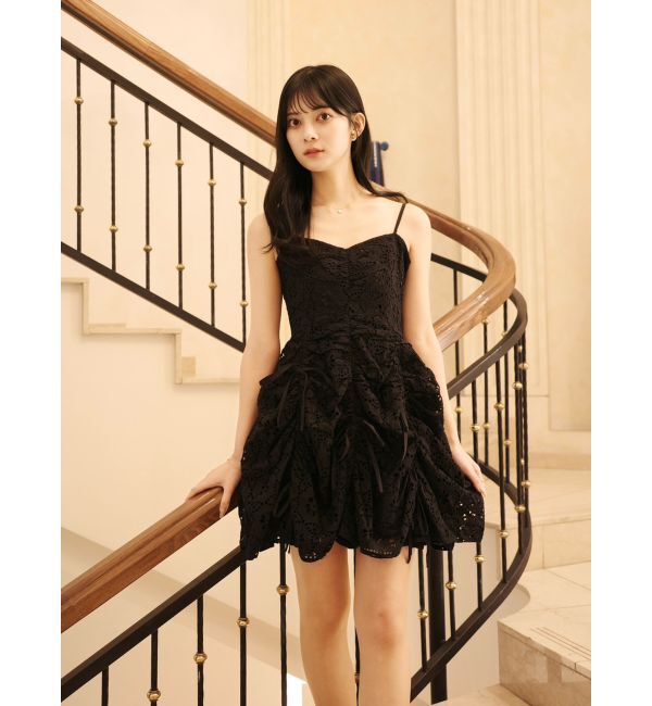 dazzlin「ギャザーリボンミニワンピース」|ワンピース|