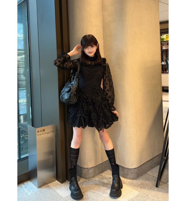 dazzlin「ギャザーリボンミニワンピース」|ワンピース|