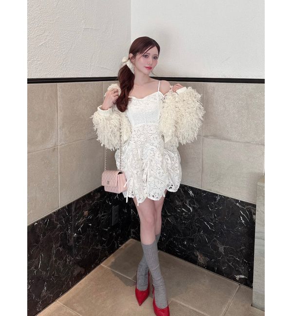 dazzlin「ギャザーリボンミニワンピース」|ワンピース|