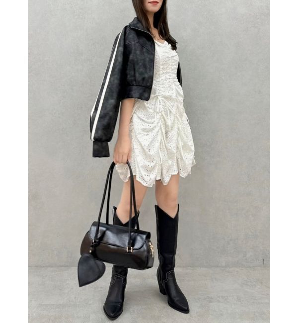 dazzlin「ギャザーリボンミニワンピース」|ワンピース|