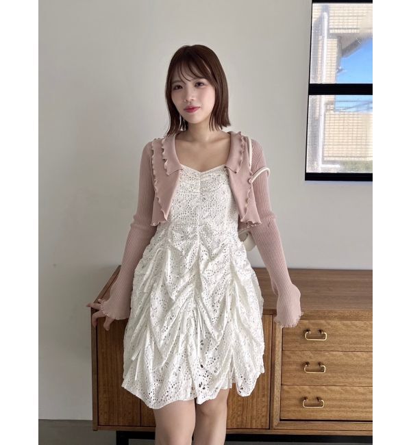 dazzlin「ギャザーリボンミニワンピース」|ワンピース|