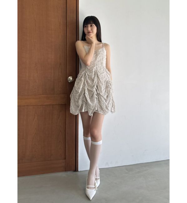 dazzlin「ギャザーリボンミニワンピース」|ワンピース|
