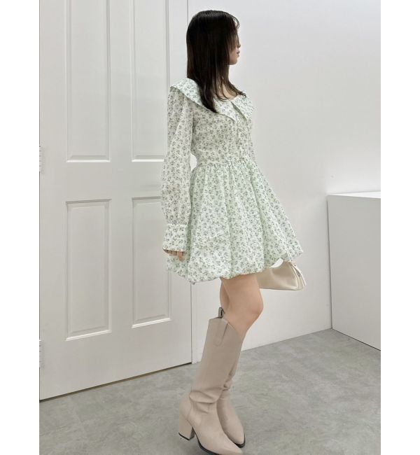 dazzlin「ワンショルバルーンミニワンピース」|ワンピース|