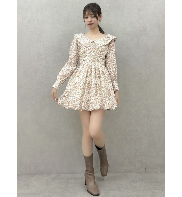 dazzlin「ワンショルバルーンミニワンピース」|ワンピース|