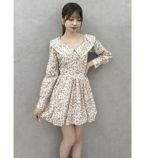 dazzlin「ワンショルバルーンミニワンピース」|ワンピース|