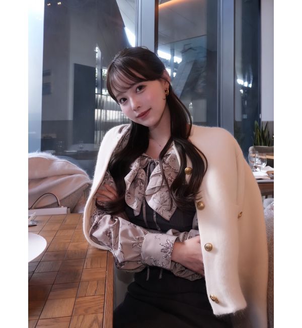 dazzlin「フリルカラードッキングリブワンピース」|ワンピース|