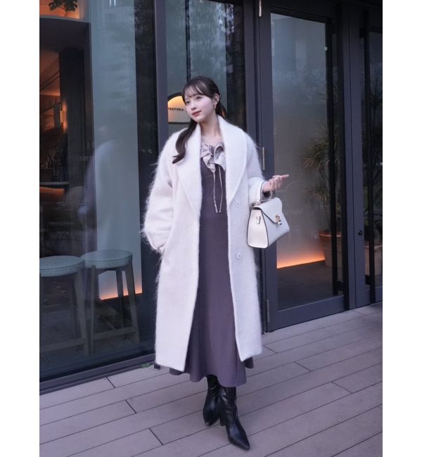 dazzlin「フリルカラードッキングリブワンピース」|ワンピース|