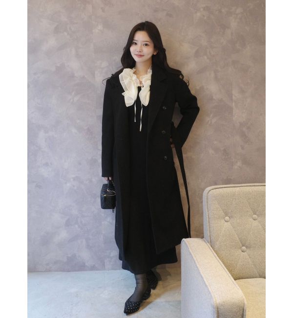 dazzlin「フリルカラードッキングリブワンピース」|ワンピース|