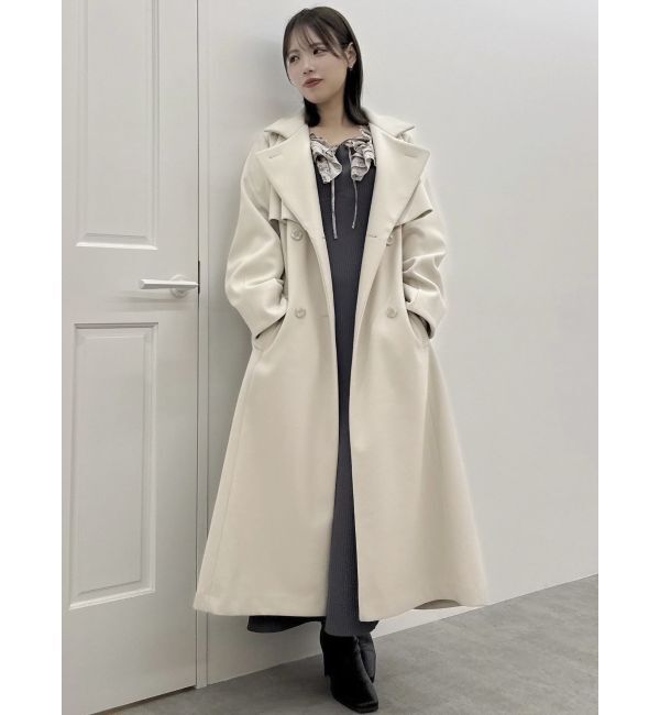 dazzlin「フリルカラードッキングリブワンピース」|ワンピース|