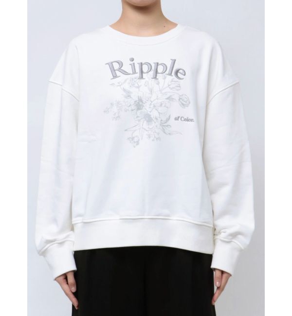 dazzlin「フラワーロゴスウエットトップス」|スウェット・ジャージ|