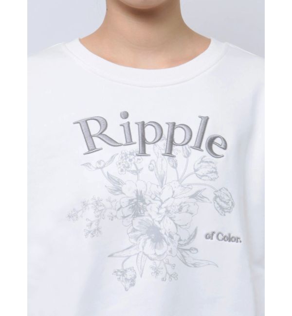 dazzlin「フラワーロゴスウエットトップス」|スウェット・ジャージ|