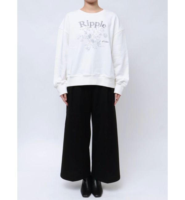 dazzlin「フラワーロゴスウエットトップス」|スウェット・ジャージ|